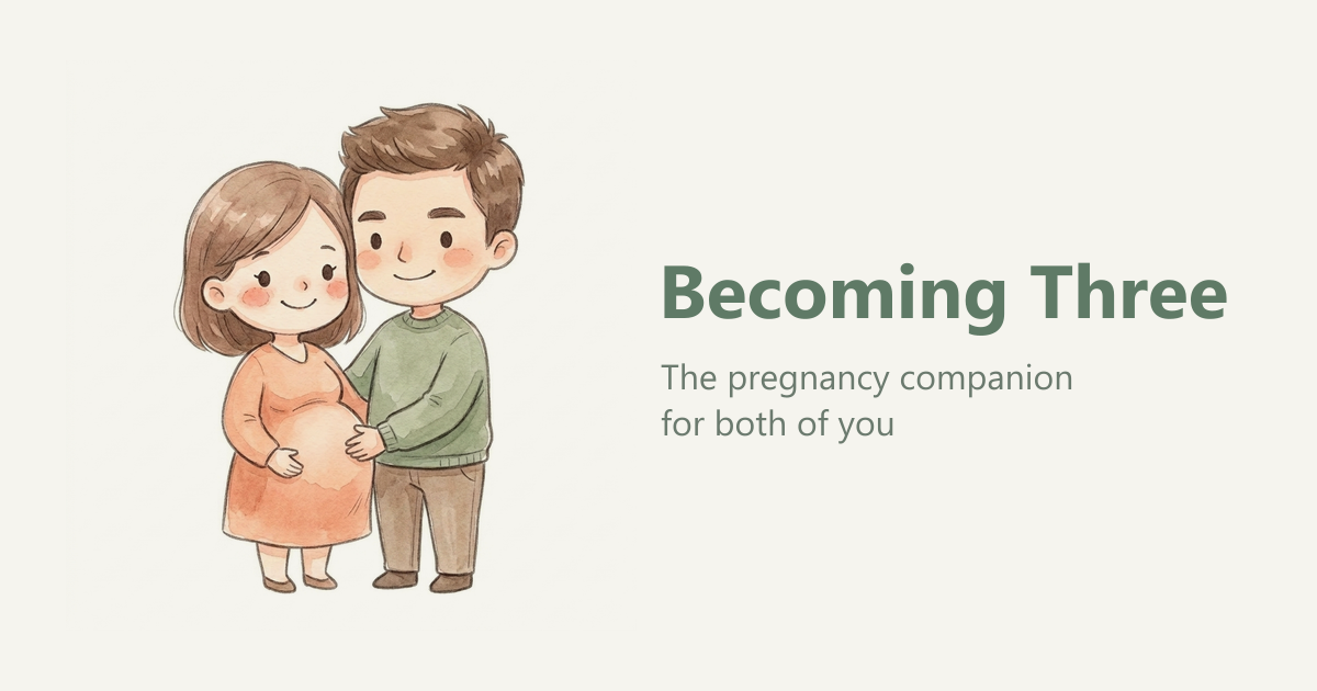 I built a pregnancy web app that gives the partner their own view of every week