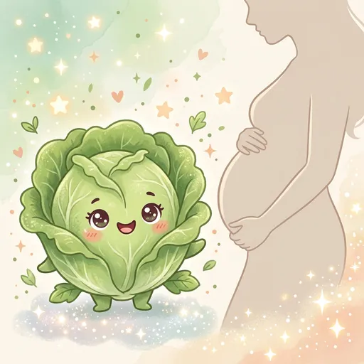 Watercolor illustration for week 26: Size of a head of lettuce
