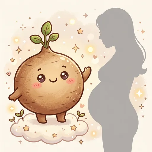 Watercolor illustration for week 32: Size of a jicama
