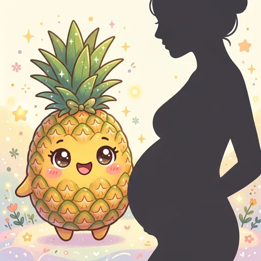 Watercolor illustration for week 33: Size of a pineapple