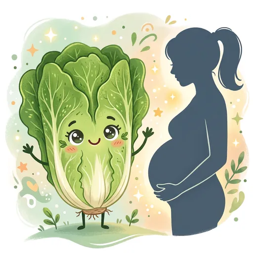 Watercolor illustration for week 36: Size of a romaine lettuce
